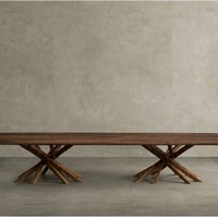 Table basse ronde en bois de noyer, fabrication artisanale, table basse en bois massif moderne, idéale pour les restaurants et les appartements