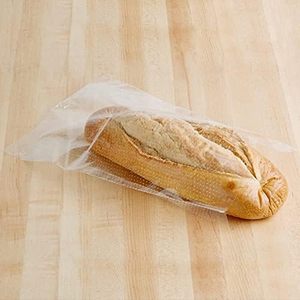 Bolsas de pan de PP perforadas Bolsas de panadería de plástico transparente de grado alimenticio con lazos de torsión gratis para mini bollos de pan caseros y para - Product Image 6