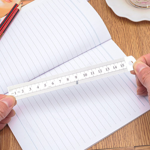Regla de acero inoxidable Soumei Hidemi, herramienta de medición engrosada de 15cm y 20cm para estudiantes, carpintería, papelería escolar - Product Image 2