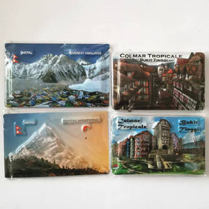 ספק מפעל מותאם אישית כיכר 3D PVC + EVA המדינה מזכרות מקרר מגנטים - Product Image 5