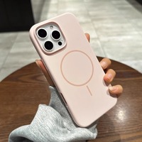 Étui de téléphone en silicone magnétique liquide de luxe, aimant puissant, bobine fine, coque de téléphone portable souple