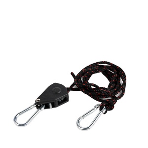 Sangle de fixation pour tente de camping, tendeur à poulie à cliquet, crochets pour auvent, boucle pour corde, outil de serrage de corde - Product Image 1