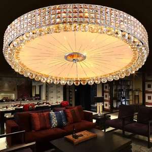 Zeal Lighting ip33 luz colgante de techo led redonda cristal moderno para hotel restaurante sala de estar - Product Image 3