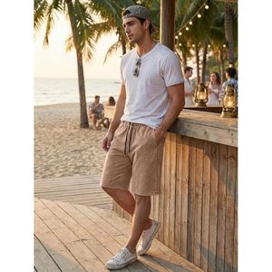 Pantalones Cortos Deportivos Holgados para Hombre FOXA, de Algodón Lavado Estilo Vintage, Corte Relajado, con Cordón Ajustable, para Gimnasio - Product Image 6