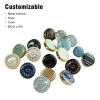 Boutons-pression de luxe en alliage de zinc de 12 mm, motif diamant, écologiques, sur mesure, pour Qamis et costumes vintage pour hommes