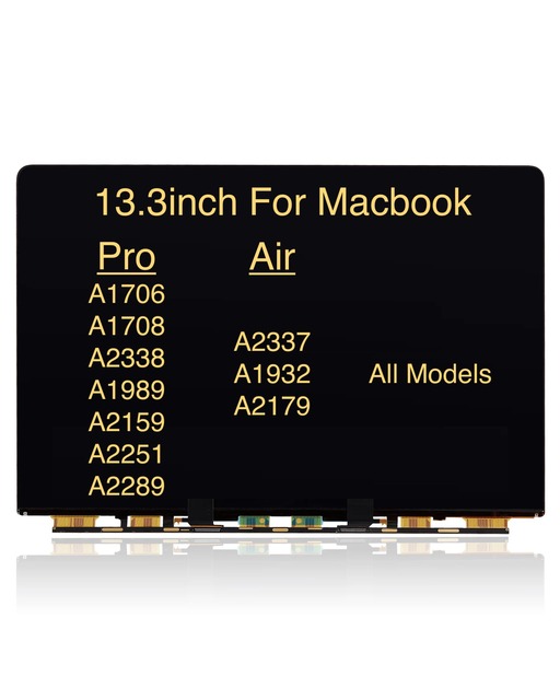 Wholesale LCD Screen Only for Macbook Pro Retina 13" A1989 A2159 A2251 A2289 LCD Glass EMC 3214 MR9Q2 2018 2019