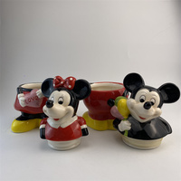 Jolies tasses créatives de souris de dessin animé, tasses d'eau pour enfants, tasses à café en céramique peintes à la main