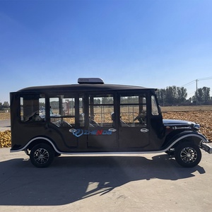 Black Classic Electric Sightseeing Car New Design Special Transportation - Product Image 4