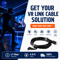 Cable de conexión LUNG KAY VR de 5 Gbps USB 3.0 Tipo-A a 90 grados °   Cable de Datos Tipo-C para Oculus Quest Steam VR OEM Personalizado