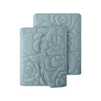 Carnet à feuilles mobiles A5 en cuir PU brodé, bloc-notes professionnel détachable, classeur à 6 anneaux