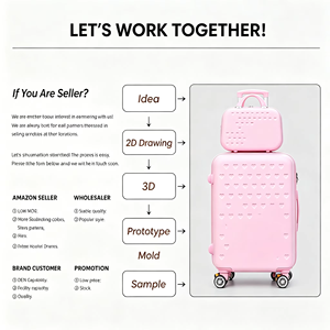 <span class=keywords><strong>Valigia</strong></span> Rigida da Viaggio per Bambini Trolley Bagaglio a Mano Borsa da Trasporto con Valigetta - Product Image 5