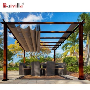 Nuevos toldos sombrilla de aluminio <span class=keywords><strong>para</strong></span> jardín Louvre Patio techos pérgola - Product Image 6