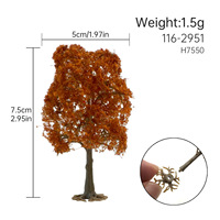 Arbre de rue quatre saisons à l'échelle HO et N, modèle architectural, arbre pour diorama ferroviaire, matériel de bricolage pour table de sable
