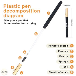 Bolígrafo Cuadrado Promocional Personalizado con Recubrimiento de Goma y Plástico, Económico para Hoteles, con Logotipo Impreso, Regalo Publicitario, Escritura de 1.0 mm - Product Image 2