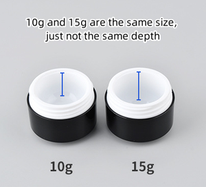 Offre Spéciale 5g-50g noir blanc vide ongles conteneur UV Gel bouteille pot en plastique échantillons gratuits - Product Image 3