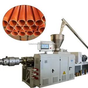 Línea de producción de tubos de PVC Upvc de plástico de 20mm a 110mm para la fabricación de tubos de drenaje de conductos de construcción