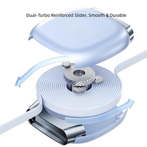 Câble de données rapide rétractable USB-C <span class=keywords><strong>vers</strong></span> USB-C de 90 cm (240 W PD) avec charge rapide pour ordinateur et accessoires de téléphone – Idéal pour offrir - Product Image 2