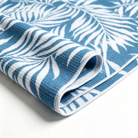 Serviette de plage en microfibre à motif gaufré, douce, à séchage rapide, résistante au sable, personnalisable en gros, pour la plage, la natation, les pique-niques