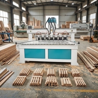Machine de gravure CNC à quatre axes haute performance pour la production en série de portes en bois, de meubles et de panneaux publicitaires