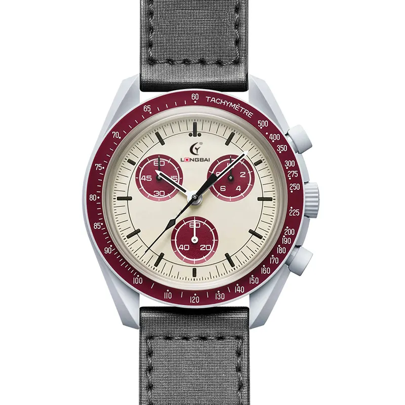 Top Fashion Original New Creative Concepts Moon Series Multifunction Chronograph Ultra Thin Men Quartz Watch