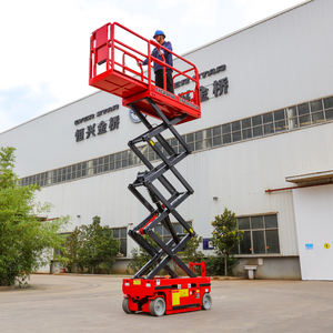 Plateforme élévatrice à ciseaux haute capacité, best-seller, capacité de charge de 320 kg pour la construction et la manutention de matériaux - Product Image 6