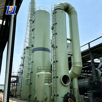 Sistema de depuración de polvo con torre de lavado de fibra de vidrio GFRP FRP para gases de combustión industriales FT-DRT1