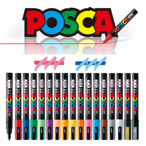Marqueurs de peinture pour apiculture Uni <span class=keywords><strong>Posca</strong></span> - <span class=keywords><strong>PC</strong></span>-<span class=keywords><strong>5m</strong></span> - Largeur d'écriture 1-4 mm - Encre permanente - Toutes tailles - Product Image 1