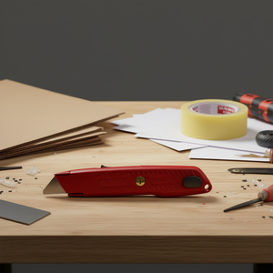 Safety Knife 1 With Retractable Blade For Precision Cutting Tasks - Product Image 3