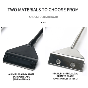 35cm 45cm 65cm 85cm (incluyendo 10 cuchillas) aleación de aluminio pecera <span class=keywords><strong>acuario</strong></span> raspado algas cuchillo - Product Image 3