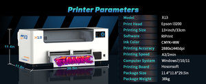 Impresora DTF Industrial Colorsun X13 I3200-HD A3 con Limpieza Automática, Mantenimiento, Circulación de Humectación Blanca y Alta Calidad - Product Image 6