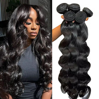 Extensions de cheveux humains brésiliens naturels, 100 % vierges, ondulés, de 8 à 30 pouces, pour femmes