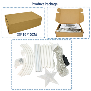 1.5m sáng tam giác cây ánh sáng PVC tráng dây dẫn ánh sáng cho Giáng sinh đám cưới bên nhà vườn trang trí - Product Image 6