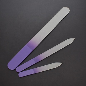 Bán Nóng Thời Trang Sang Trọng Lớn Vừa Và Nhỏ Ba Mảnh Móng Tay Thủy Tinh Tự Nhiên Tập Tin Bền Di Động Tùy Chỉnh Bán Buôn - Product Image 4