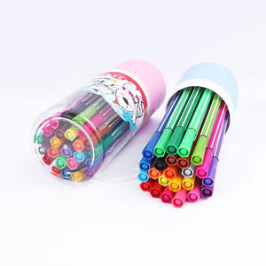 Bolígrafos de colores de acuarela de tinta no tóxica de secado rápido Foska con punta de 1mm para niños adolescentes o cualquier persona con paquete de tubo de tambor transparente - Product Image 6