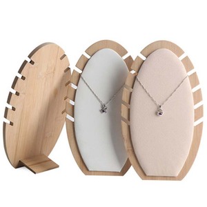 Detachable Necklace Pendant Jewelry Display Stand <strong>Bamboo</strong> and Wood Jewelry Storage Shelf Jewelry <strong>Store</strong> Window Display Display Pro - Product Image 4