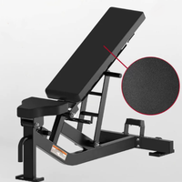 Banc de musculation réglable en métal, multi-positions, équipement de gym sécurisé pour entraînement avec haltères/barres, usage commercial et fitness