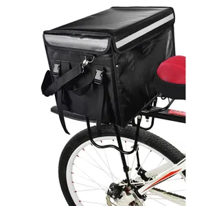 Isolierte thermisch wasserdichte Kühler Fahrrad rucksack Food Delivery Taschen Motorrad mit fester Basis und Innenrahmen