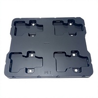 Plateau alvéolé thermoformé sur mesure en PET, ABS, PP, PS pour l'emballage d'inserts de pièces de précision d'électronique grand public, direct usine
