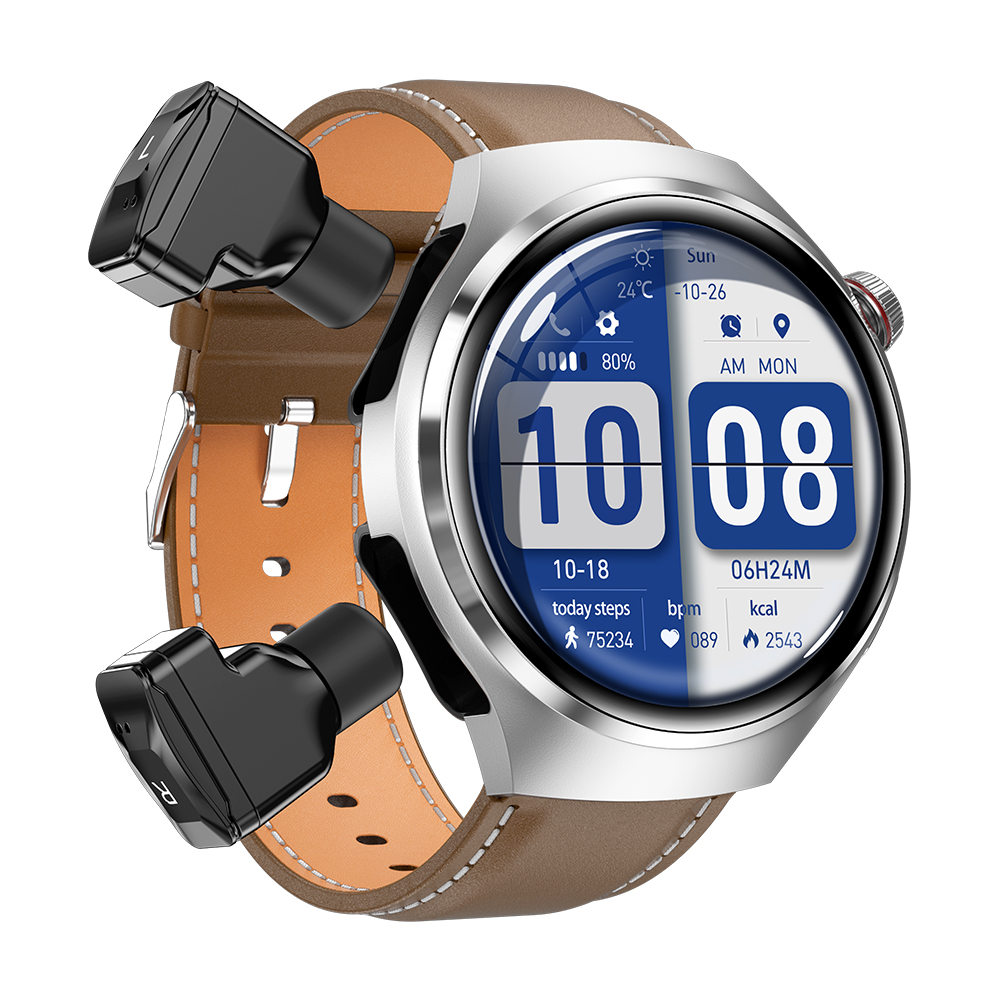 2026 DK56 Men Women 2 in 1 Smartwatch BT Call Fitness Tracker 1.53'' Screen Sports Relojes Headset Smart Watch with Earbuds for