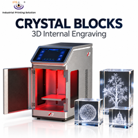 Graveur laser UV 3D IPS-LUV5W E 5W pour marquage de cristaux, verre et œuvres d'art, gravure de motifs internes