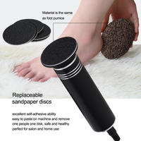 Lime à callosités électronique pour les pieds, lime à pieds à vitesse réglable pour pédicure avec disques de ponçage de rechange
