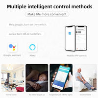 Interrupteur intelligent de luxe avec écran LED et panneau nominatif, produits Tuya pour la maison intelligente, interrupteur à commande à distance, interrupteur d'éclairage intelligent Wi-Fi standard