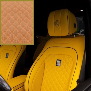 Tela de PVC Bordada de Alta Calidad con Diseño de Diamantes <span class=keywords><strong>en</strong></span> Relieve para Tapicería Exclusiva de Asientos de Auto y Muebles - Product Image 4