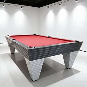 Mesa de Billar Multifuncional <span class=keywords><strong>Julia</strong></span> de Alta Calidad de 7 pies con Troneras de Cuero Genuino y Cojín de Pizarra - Estructura de Madera Maciza 16 Bolas - Product Image 4