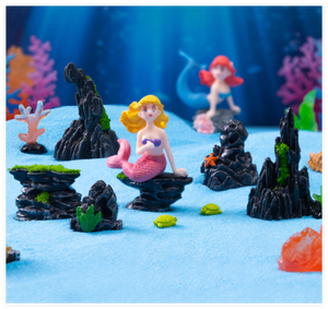 Mainan Diy batu <span class=keywords><strong>air</strong></span> mancur batu 3d miniatur pemandangan patung Resin buatan batu karang di bawah laut laut laut akuarium laut dekorasi - Product Image 3