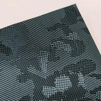Nouvelle conception, motif camouflage 3D en tissage carbone, simili cuir Recaro, cuir synthétique pour housses de siège de moto
