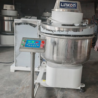 Mélangeur à spirale planétaire électrique industriel automatique en acier inoxydable avec affichage numérique pour usage en boulangerie