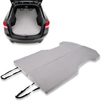 Matelas de voiture portable en mousse tissée extra épaisse, antidérapant et résistant aux taches, enroulable, pour adultes, pour voyages, séjours ou comme lit d'appoint
