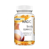 Herborigen OEM BBL Gummies Magic Booty Gummies pour l'amélioration des fesses chez l'adulte, efficacité beauté prouvée, fesses plus volumineuses, courbes plus généreuses