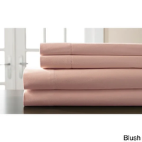 Parure de lit en fibre de bambou tissée rafraîchissante, 4 pièces, 300 fils, linge de lit haut de gamme, léger et confortable pour l'été